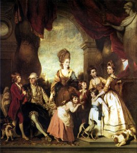 マールボロ第4公爵とその家族 作： Joshua Reynolds